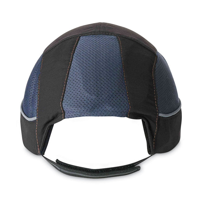 Skullerz 8950XL XL Bump Cap Hat, Long Front Brim, Large to XXX-Large (7.5 and Up), 0.01" Insert, Black