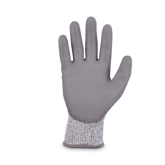 ProFlex 7030 ANSI A3 PU Coated CR Gloves, EN388: 4X42C, 9" Long, Large, Gray, Pair