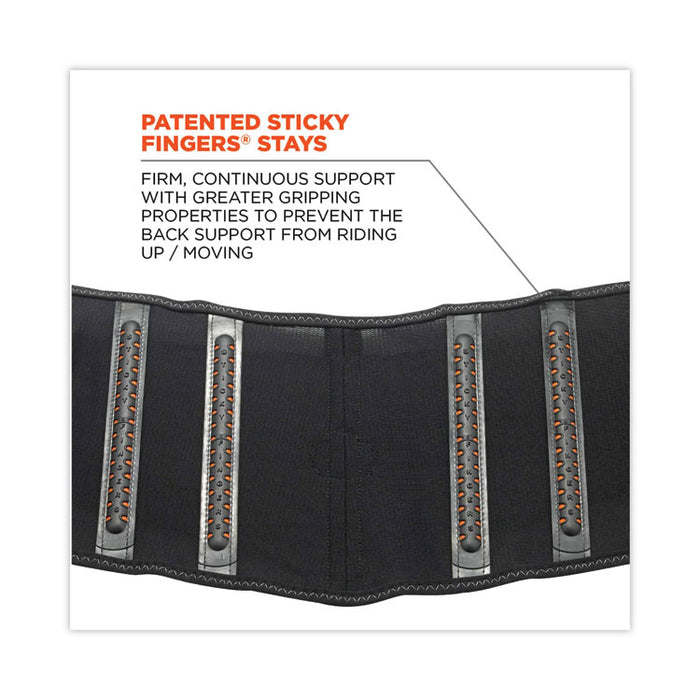 ProFlex 2000SF High-Performance Spandex Back Support Brace, X-Small, 20" to 25" Waist, Black