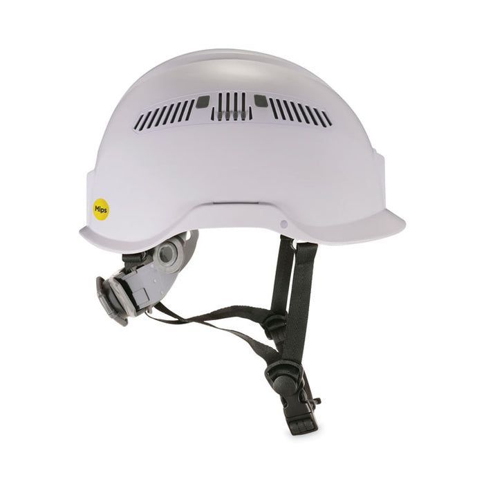 Skullerz 8975-MIPS Class C Safety Helmet, Vented, MIPS 6-Point Ratchet Suspension, One Size Fits Most (6.5 to 8), White