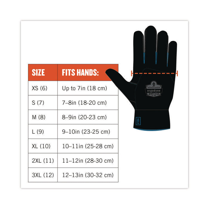 ProFlex 7501 Coated Waterproof Winter Gloves, EN388: 2131X, 10.5" Long, Large, Gray, Pair