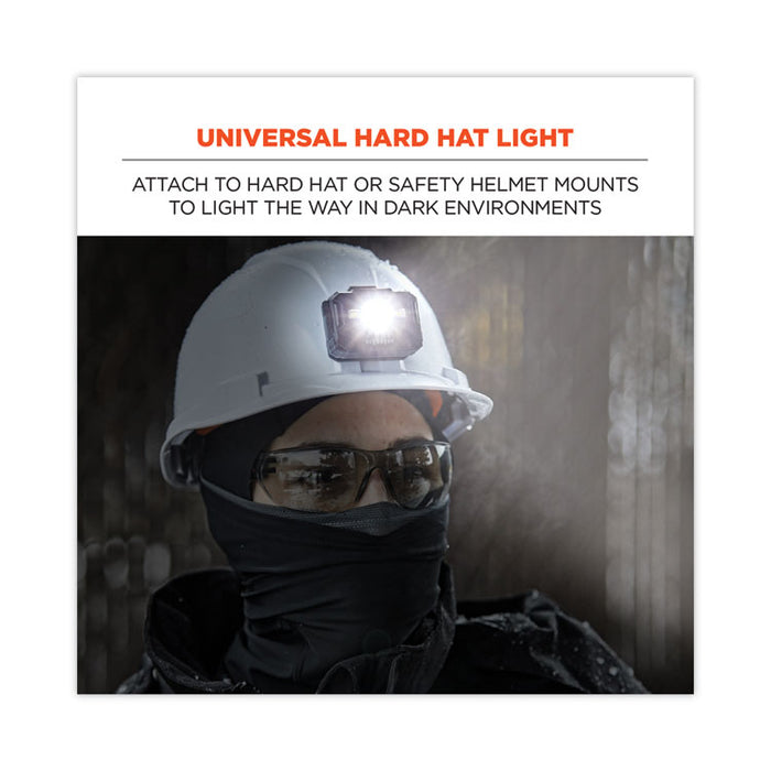 Skullerz 8987 Rechargeable Hard Hat LED Light, 2.5 x 3 x 2, Black