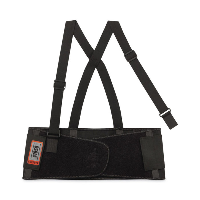 ProFlex 1650 Economy Elastic Back Support Brace, 3X-Large, 46" to 52" Waist, Black