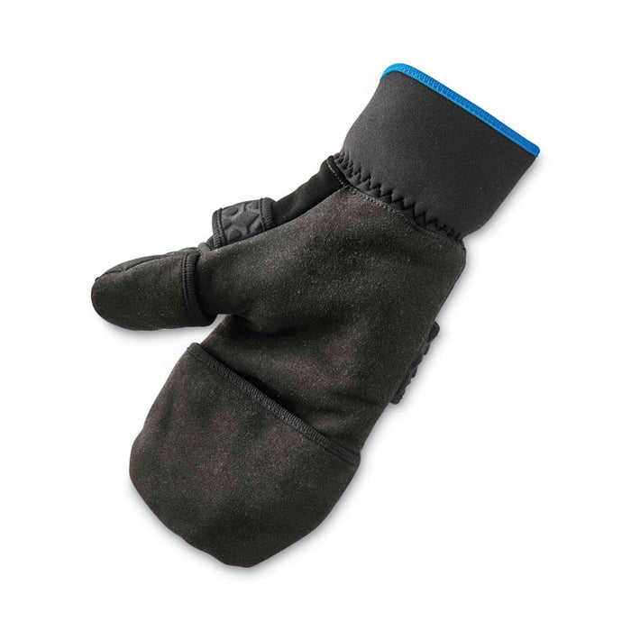 ProFlex 816 Thermal Flip-Top Gloves, EN388: 3423X, 9" Long, Small, Black, Pair