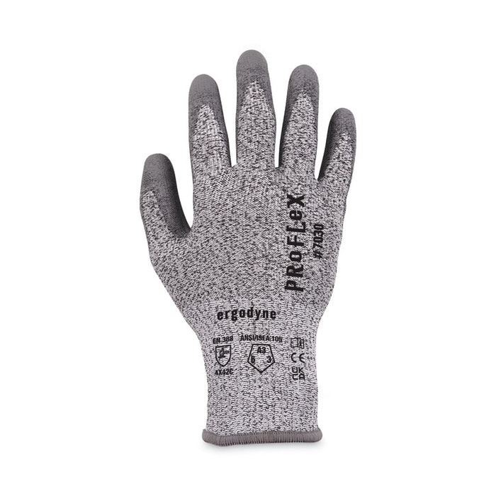 ProFlex 7030 ANSI A3 PU Coated CR Gloves, EN388: 4X42C, 9" Long, XX-Large, Gray, Pair