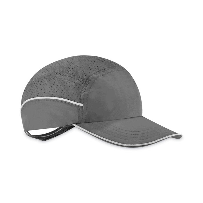 Skullerz 8955 Lightweight Bump Cap Hat, Long Front Brim, XXX-Small to Large (Up to 7.5), 0.01" Insert, Black