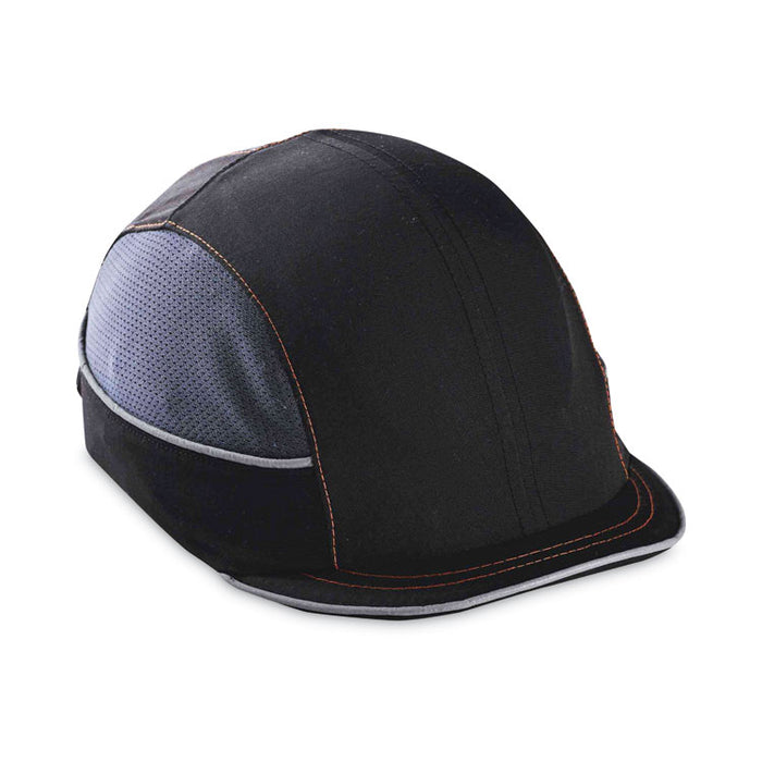 Skullerz 8950 Bump Cap, Micro Front Brim, XXX-Small to Large (Up to 7.5), 0.01" Insert, Black