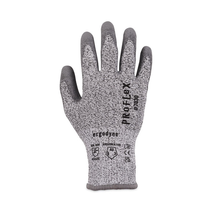 ProFlex 7030 ANSI A3 PU Coated CR Gloves, EN388: 4X42C, 9" Long, X-Large, Gray, Pair