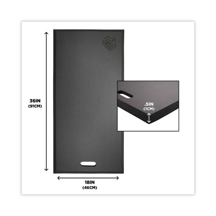 ProFlex 391 XL Foam Kneeling Pad, 0.5", X-Large, Black
