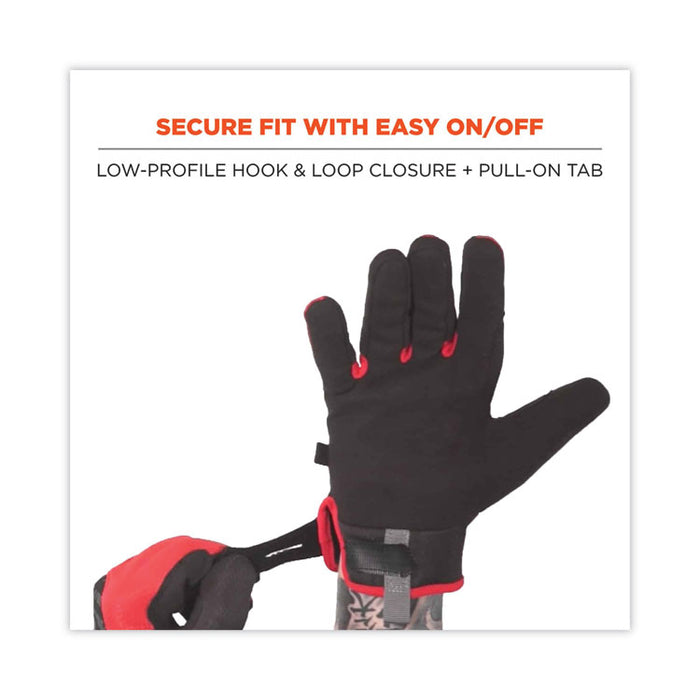 ProFlex 812CR6 ANSI A6 Utility and CR Gloves, EN388: 2543E, 9" Long, Small, Black, Pair