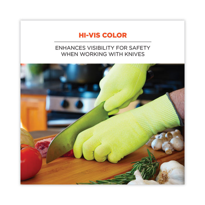 ProFlex 7040 ANSI A4 CR Food Grade Gloves, EN388: 2X4XD, Reversible, 11" Long, X-Large, Lime, 144 Pairs/Carton