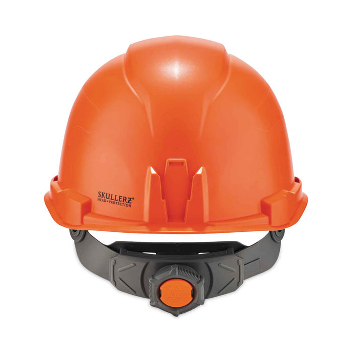 Skullerz 8970 Class E Hard Hat Cap Style, 4-Point Standard Ratchet Suspension, One Size Fits Most (6.5 to 8), Orange