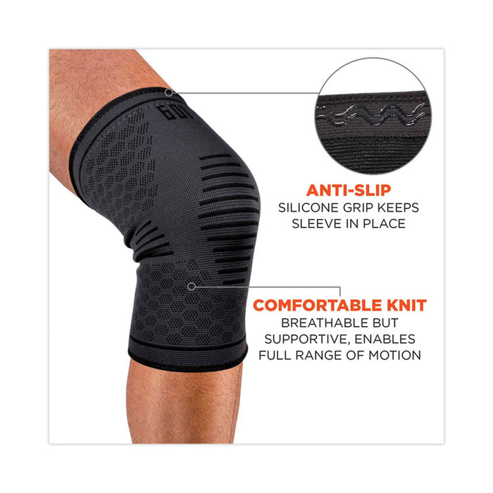 ProFlex 601 Knee Compression Sleeve, Large, Black
