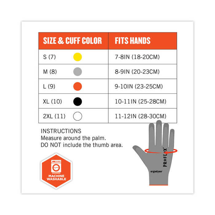 ProFlex 7024 ANSI A2 PU Coated CR Gloves, EN388: 4X42B, 9" Long, Medium, Gray, Pair
