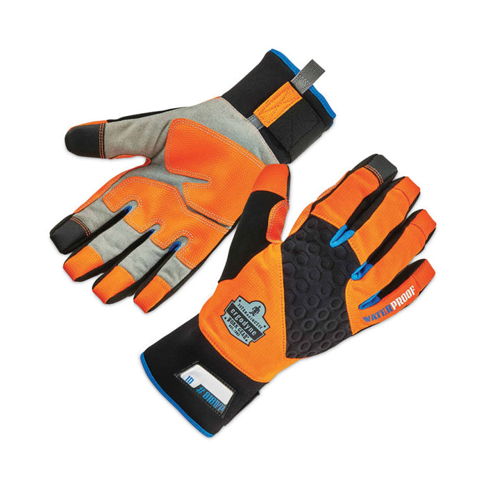 ProFlex 818WP Thermal WP Gloves with Tena-Grip, EN388: 3423X, 9" Long, X-Large, Orange, Pair