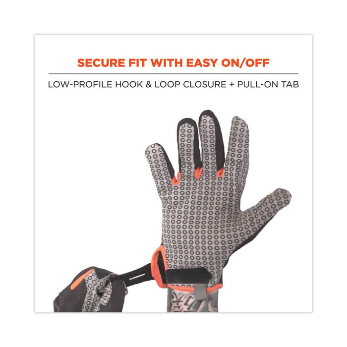 ProFlex 821 Smooth Surface Handling Gloves, Small, Black, Pair