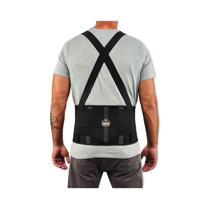 ProFlex 1100SF Standard Spandex Back Support Brace, X-Small, 20" to 25" Waist, Black