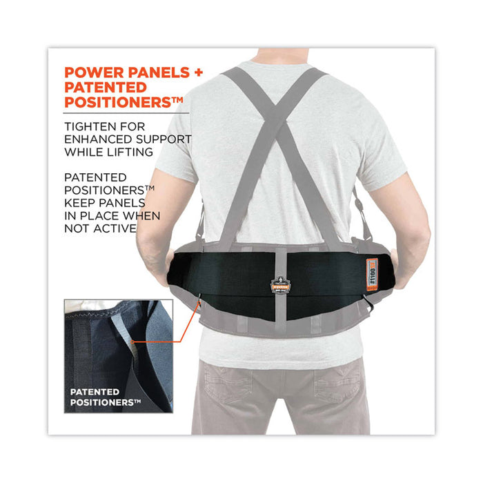 ProFlex 1100SF Standard Spandex Back Support Brace, X-Large, 38" to 42" Waist, Black