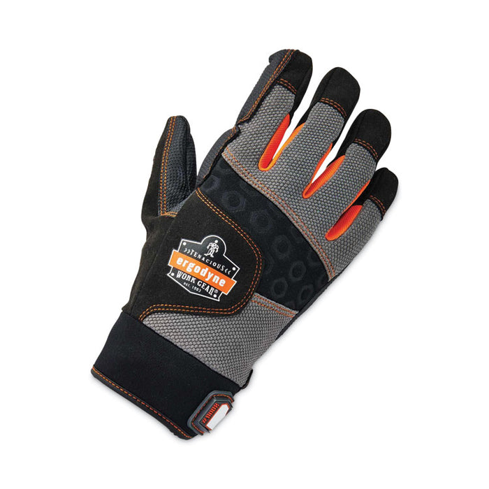 ProFlex 9002 Certified Full-Finger Anti-Vibration Gloves, EN388: 2121X, XX-Large, Black, Pair