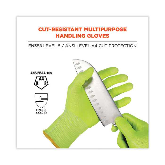 ProFlex 7040 ANSI A4 CR Food Grade Gloves, EN388: 2X4XD, Reversible, 10.5" Long, Medium, Lime, 144 Pairs/Carton