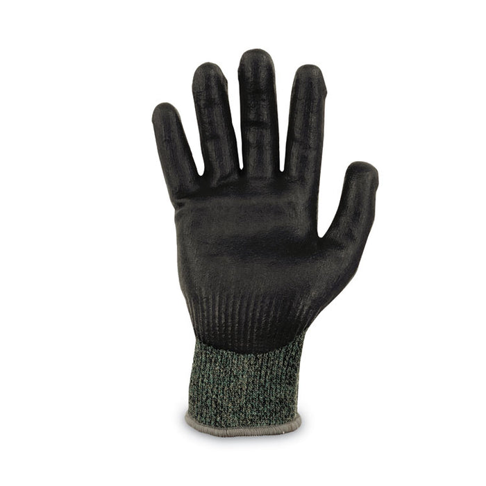 ProFlex 7070 ANSI A7 Nitrile Coated CR Gloves, EN388: 4X42F, 9" Long, Small, Green, 12 Pairs