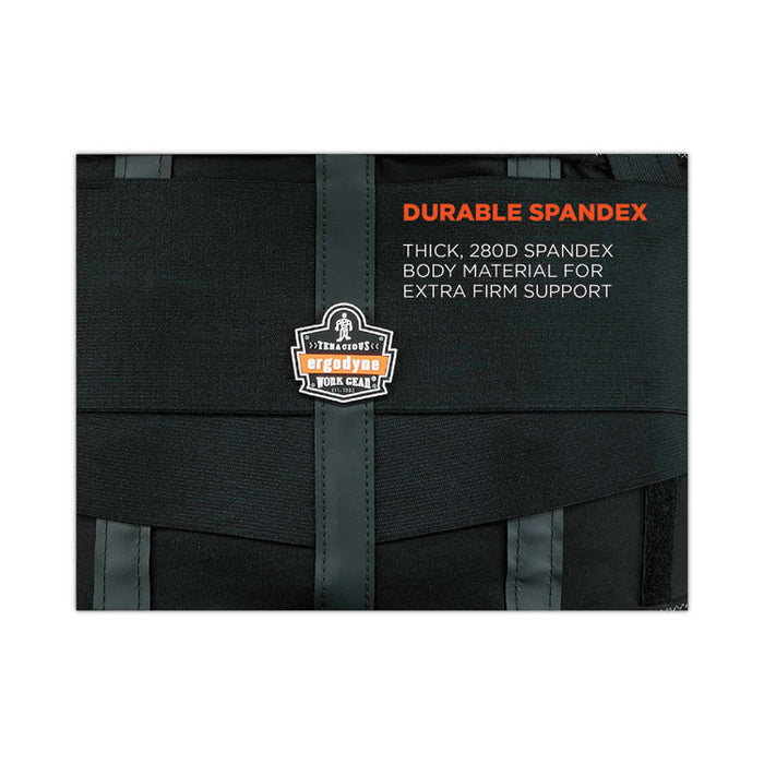 ProFlex 1100SF Standard Spandex Back Support Brace, Large, 34" to 38" Waist, Black