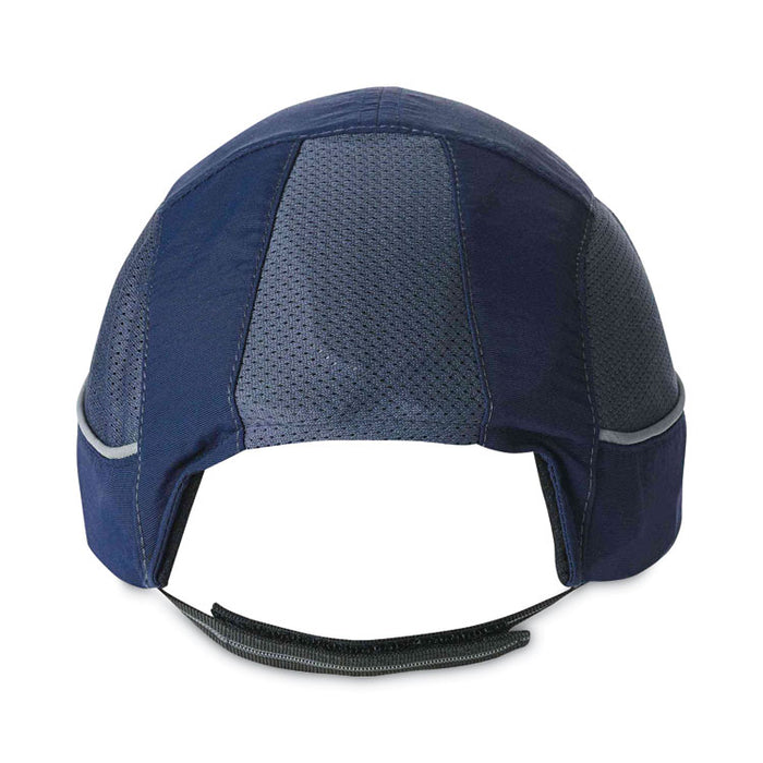 Skullerz 8950XL XL Bump Cap Hat, Long Front Brim, Large to XXX-Large (7.5 and Up), 0.01" Insert, Navy