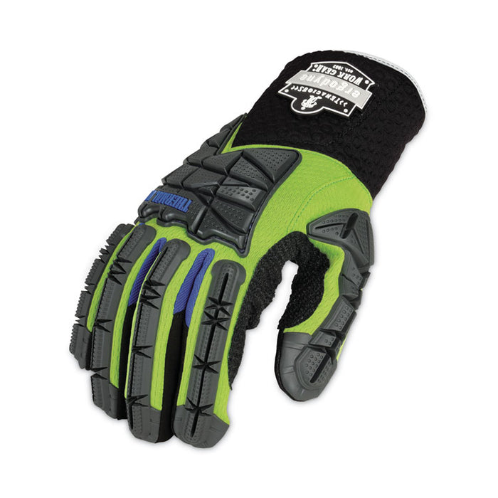ProFlex 925WP Performance Dorsal Impact-Reducing Thermal Waterproof Gloves, EN388: 3323XP, Medium, Black/Lime, Pair