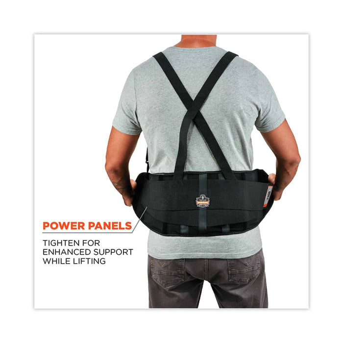 ProFlex 100 Economy Spandex Back Support Brace, 4X-Large, 52" to 58" Waist, Black
