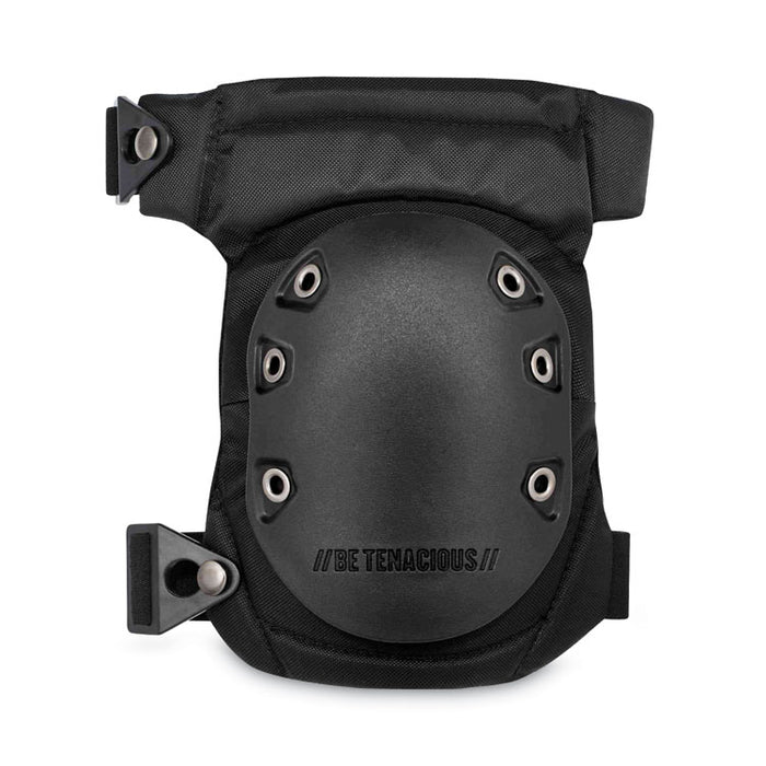 ProFlex 435 Hinged Gel Knee Pad With Buckles, Hard Cap, Buckle Closure, One Size Fits Most, Black, Pair