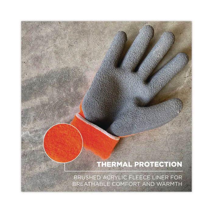 ProFlex 7401-CASE Coated Lightweight Winter Gloves, EN388: 2131X, 9" Long, XX-Large, Orange, Pair