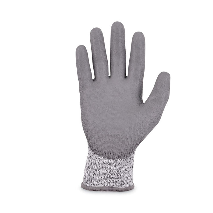 ProFlex 7030 ANSI A3 PU Coated CR Gloves, EN388: 4X42C, 9" Long, Large, Gray, 12 Pairs