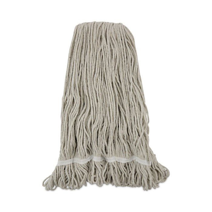 Pro Loop Web/Tailband Wet Mop Head, Cotton, 24 oz., White