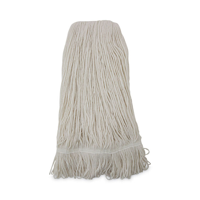 Pro Loop Web/Tailband Wet Mop Head, Rayon, 24 oz, White, 12/Carton