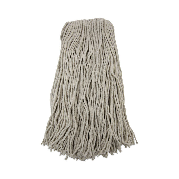 Cut-End Wet Mop Head, Cotton, #32, White