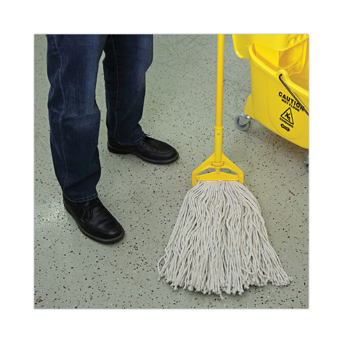 Cut-End Wet Mop Head, Cotton, #32, White