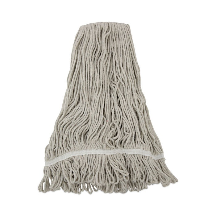 Mop Head, Loop Web/Tailband, Value Standard, Cotton, #32, White, 12/Carton