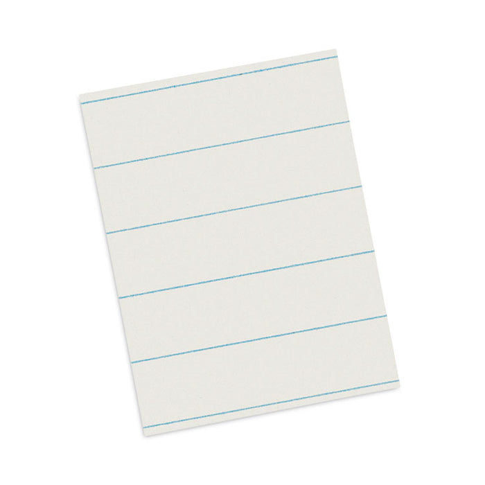 Ruled Newsprint Paper, 3/8" Short Rule, 8.5 x 11, 500/Pack