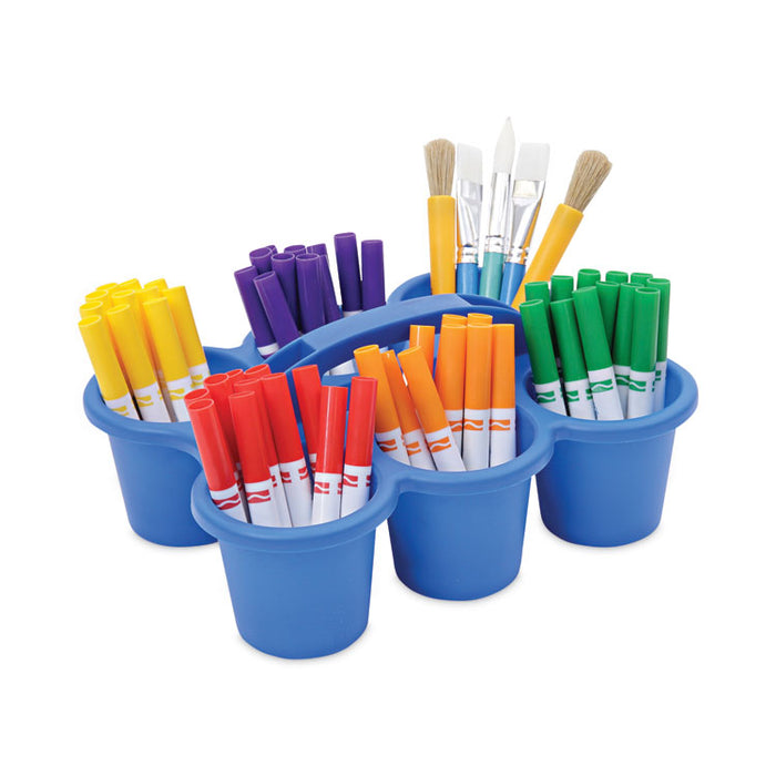 Little Artist Antimicrobial Six-Cup Caddy, Blue