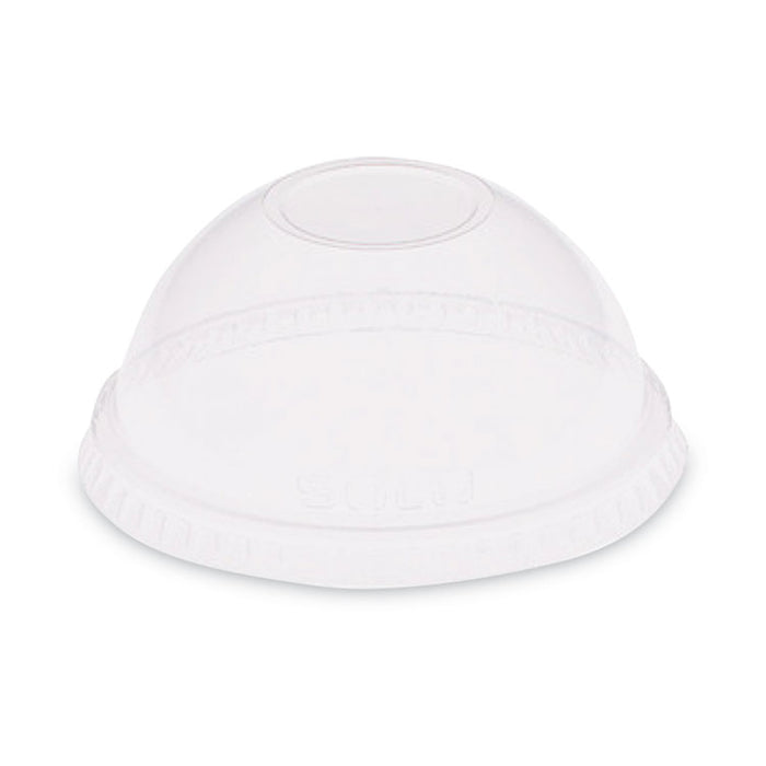 Dome-Top Cold Cup Lids, Fits 2.5 oz to 9 oz Cold Cups, Plastic, Clear, 2,500/Carton