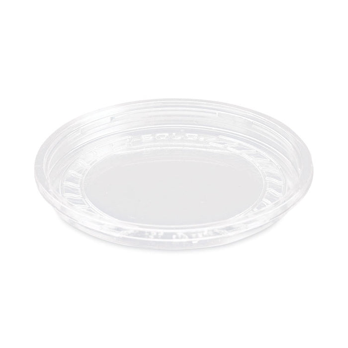 Bare Eco-Forward RPET Deli Container Lids, Recessed Lid, Fits 8 oz Containers, Clear, Plastic, 50/Pack, 10 Packs/Carton