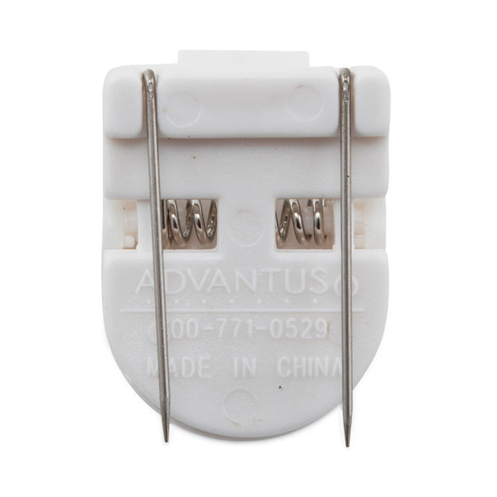Wall Clips for Fabric Panels, 40 Sheet Capacity, White, 50/Box
