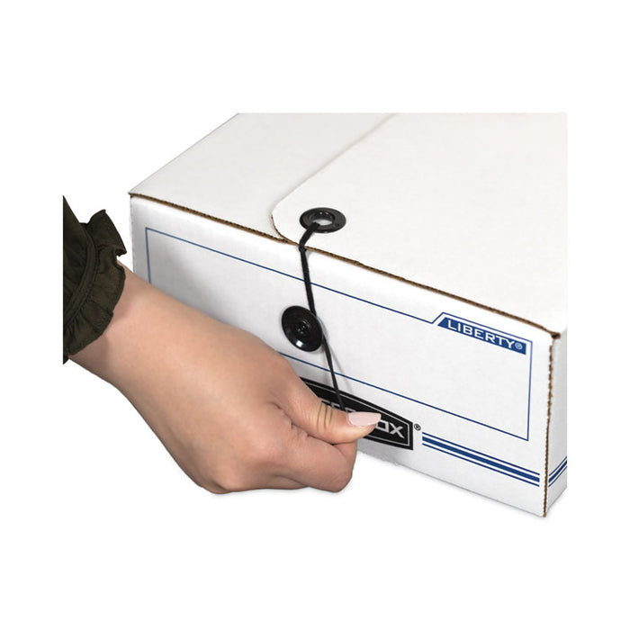 LIBERTY Check and Form Boxes, 11" x 24" x 5", White/Blue, 12/Carton