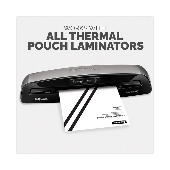 Laminator Cleaning Sheets, 3 to 10 mil, 8.5" x 11", White, 10/Pack
