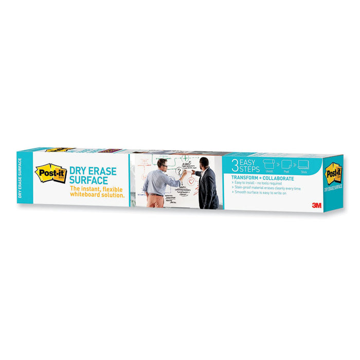 Dry Erase Surface, Laminate Film, 36" x 7 mil x 24", White