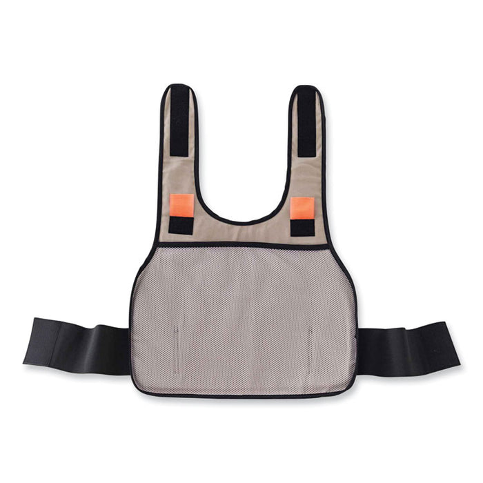 Chill-Its 6235 Standard Phase Change Cooling Vest, Cotton, Small/Medium, Khaki