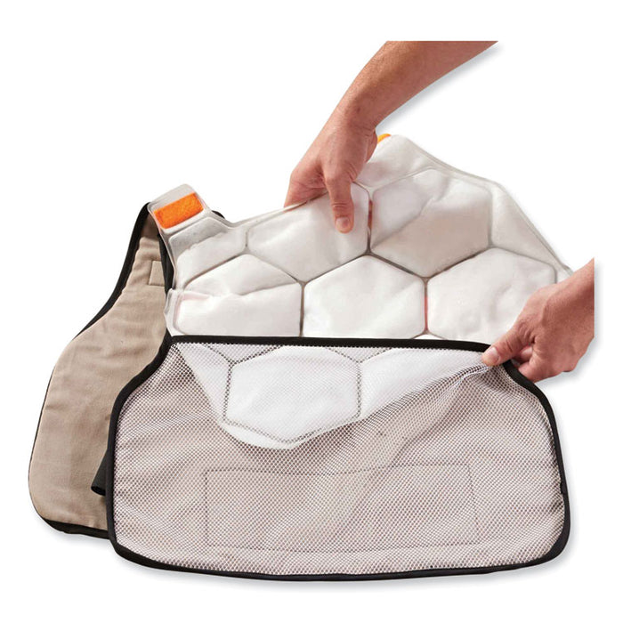 Chill-Its 6220 Phase Change Cooling Vest Charge Packs, Small/Medium, 16.25 x 12, 2/Pack