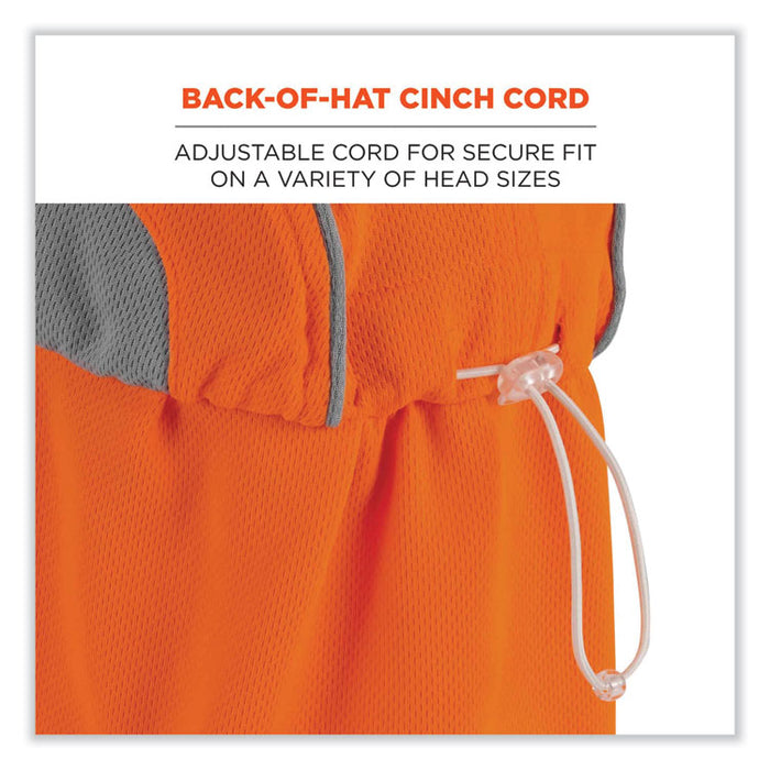 Chill-Its 6650 High-Performance Hat Plus Neck Shade, Polyester, One Size Fits Most, Orange