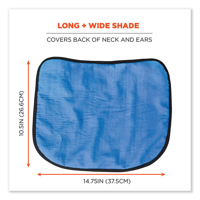 Chill-Its 6670CT Cooling Hard Hat Neck Shade - PVA, 14.75 x 10.5, Lime