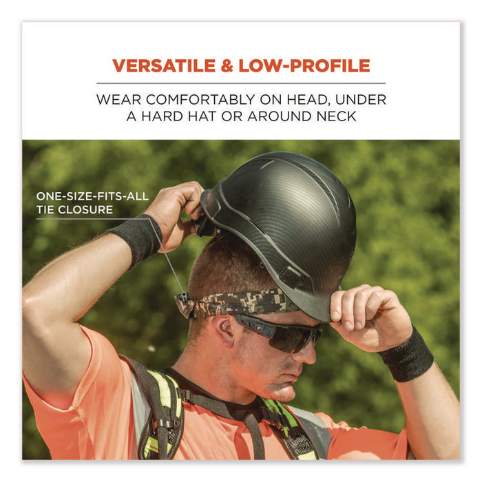 Chill-Its 6700CT Cooling Bandana PVA Tie Headband, One Size Fits Most, Skulls